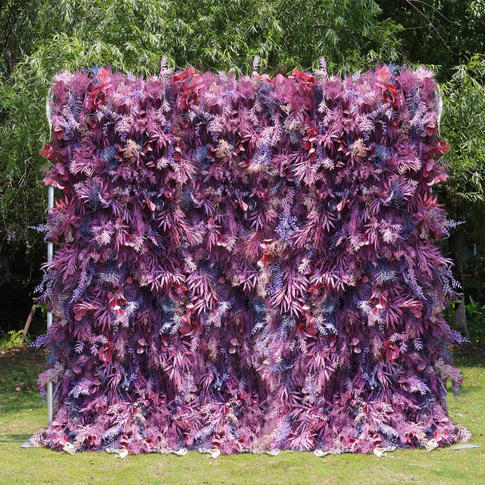 3D Artificial Purple Spruce Leaf Wedding Decoration | Uflower